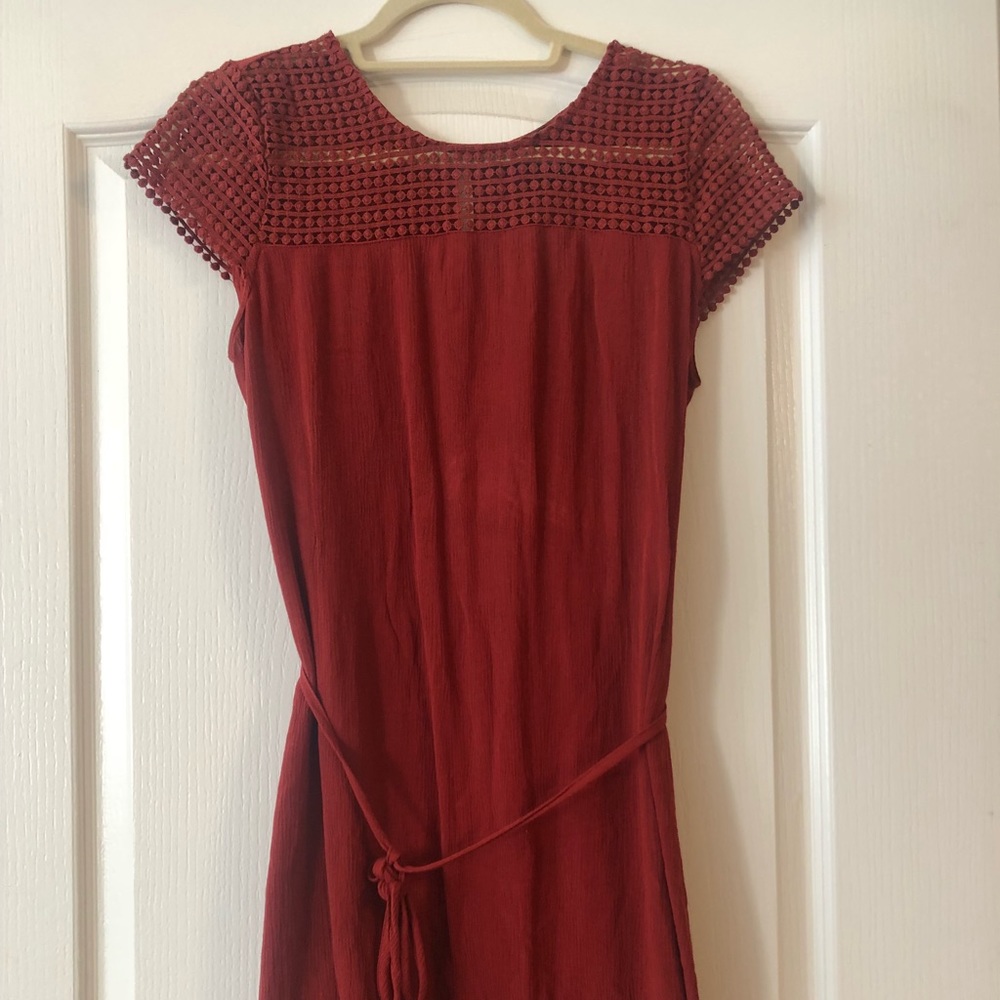 Burgundy light weight dress